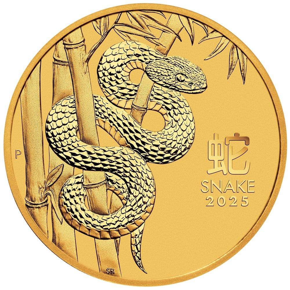 1 Ounce Gold Australian Lunar Year of the Snake 2025 (Series III)