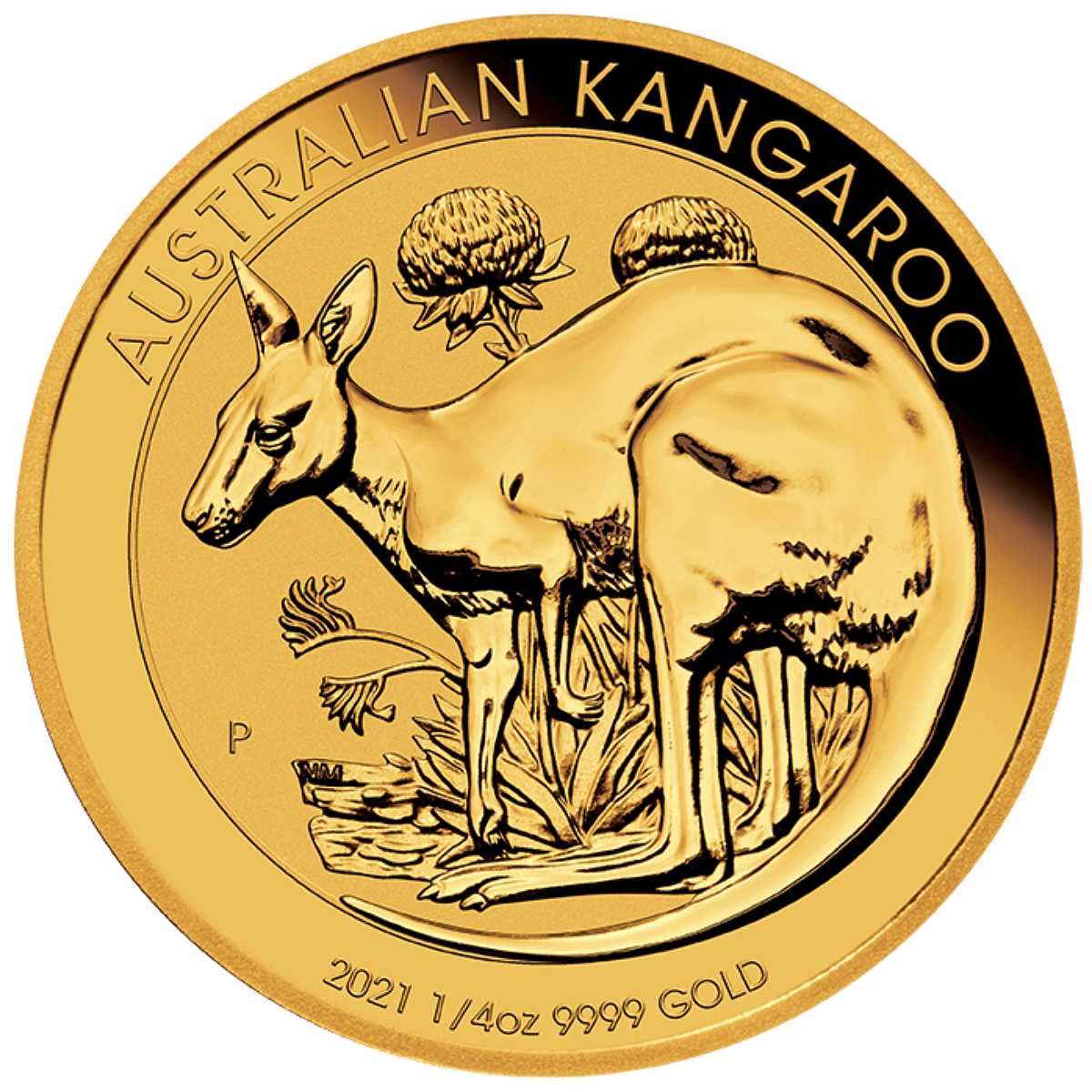 1/4 Ounce Gold Australian Kangaroo 2021
