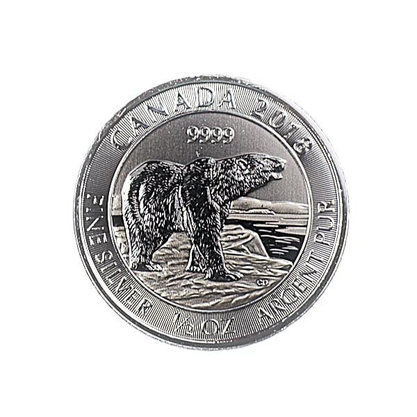 1/2 Ounce Silver Canadian Polar Bear Coin 2018