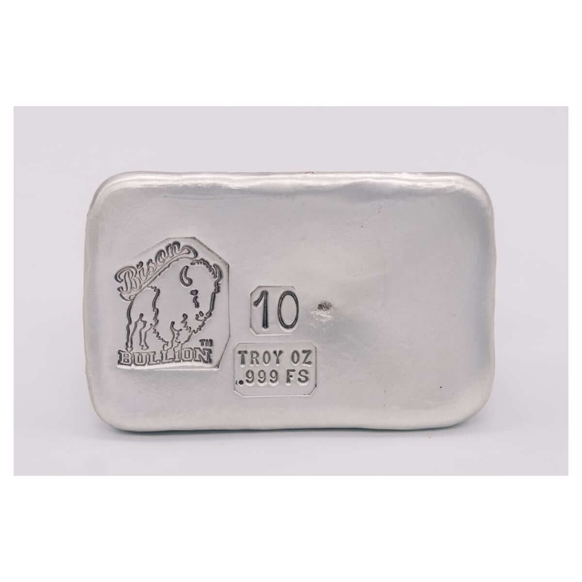 10 Ounce Bison Silver Bar
