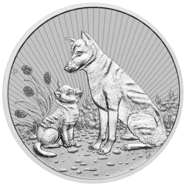2 Ounce Australian Mother & Baby Dingo Coin 2022