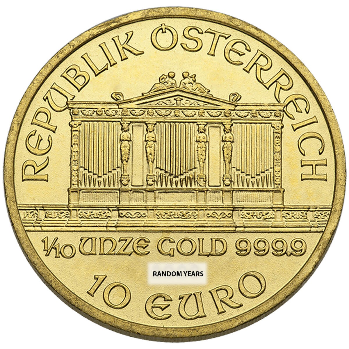 1/10 Ounce Gold Austrian Philharmonic