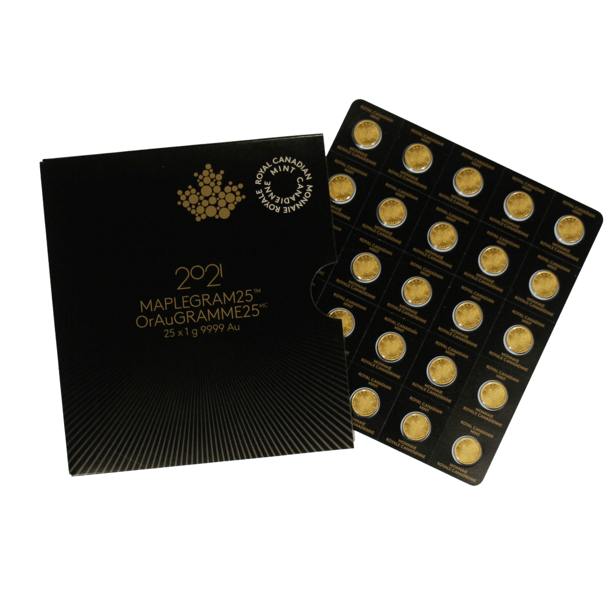 25 Gram Canadian Gold MapleGram Random Year