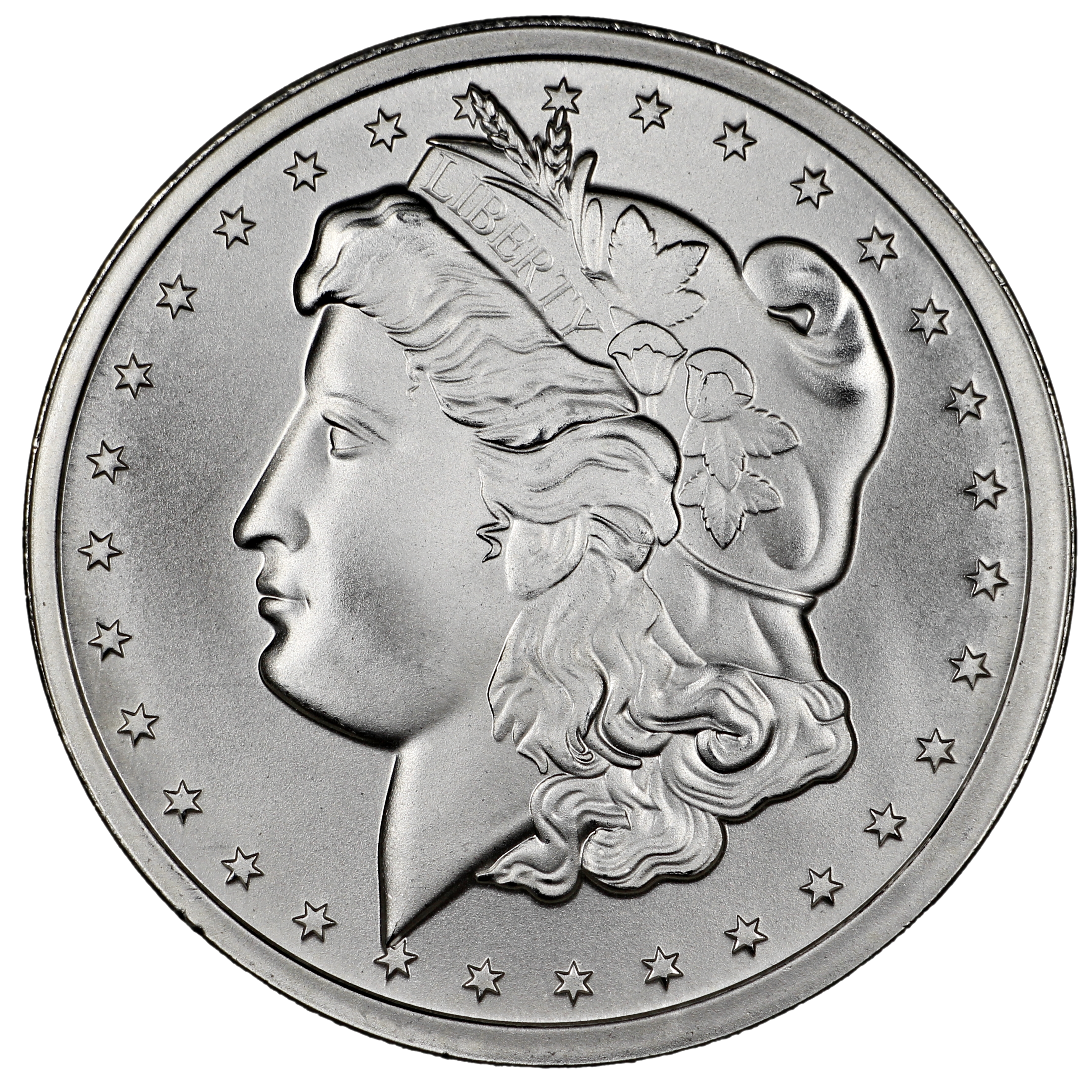 1 Ounce Silver Round Morgan Dollar Design