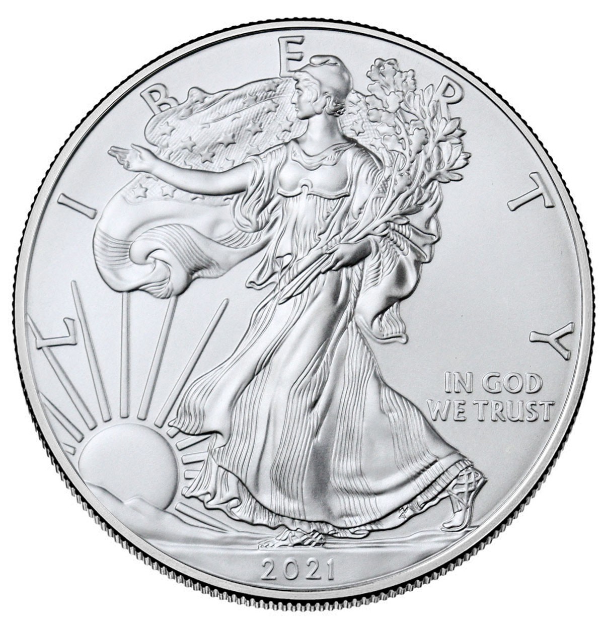 1 Ounce Silver American Eagle 2021 Type 1