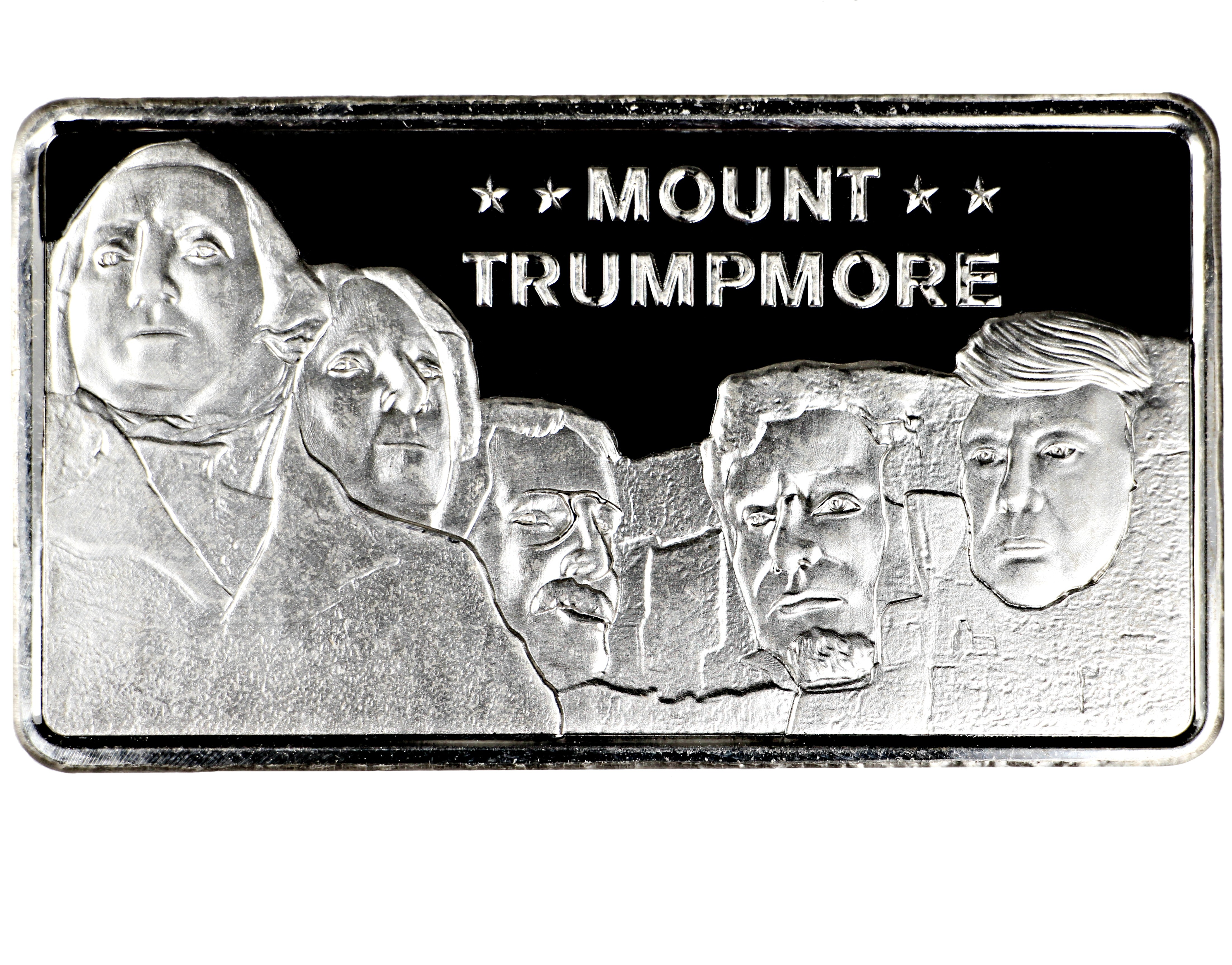 10 Ounce Silver Bar Mount Trumpmore