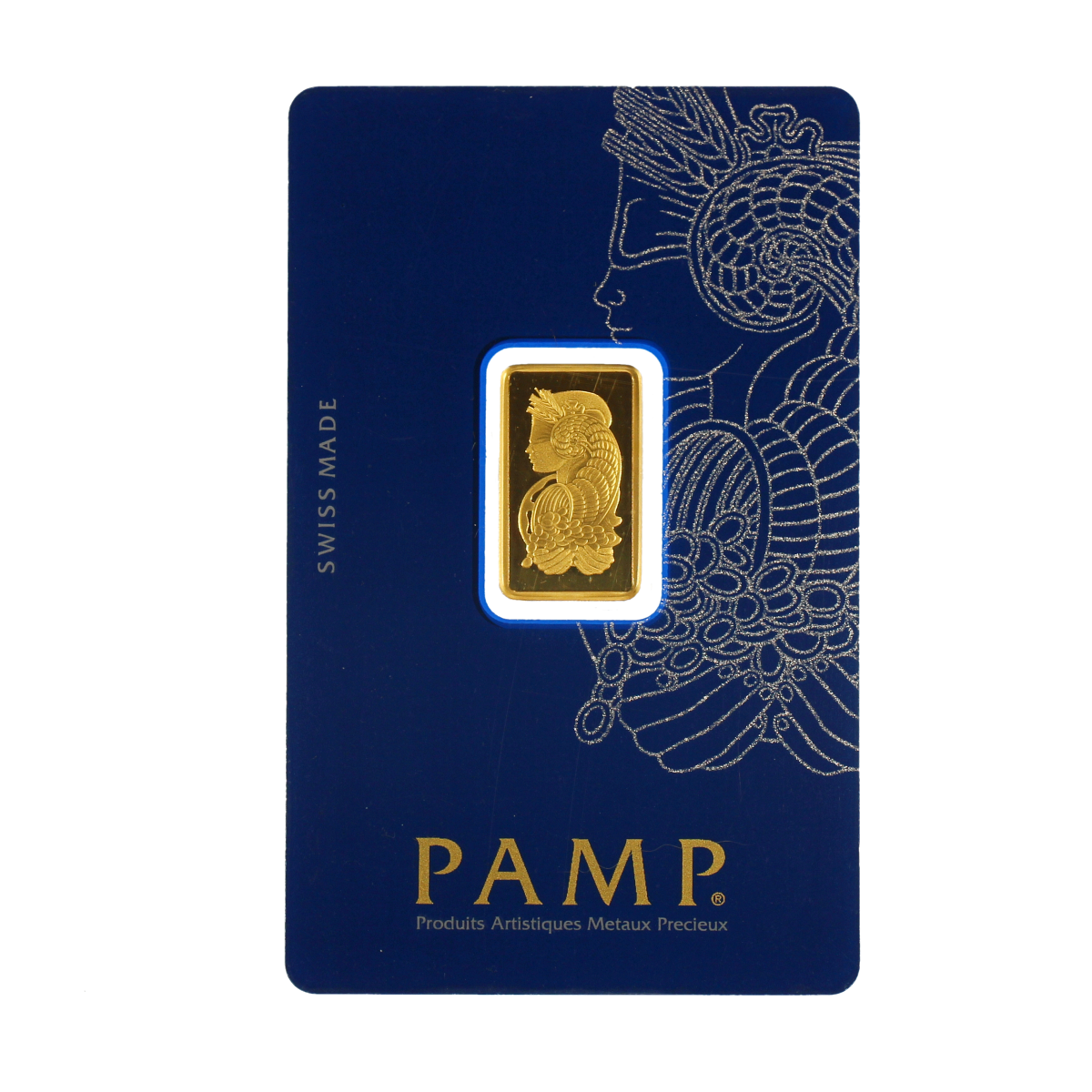  5 Gram Pamp Suisse Fortuna Veriscan Gold Bar (New with Assay)