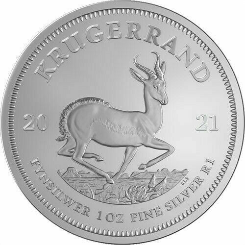 1 Ounce South African Silver Krugerrand 2021