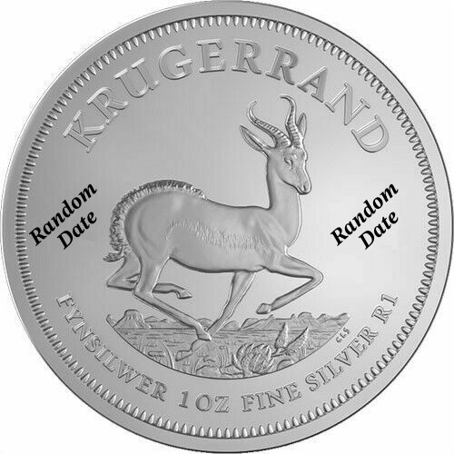 1 Ounce South African Silver Krugerrand (Random Date)