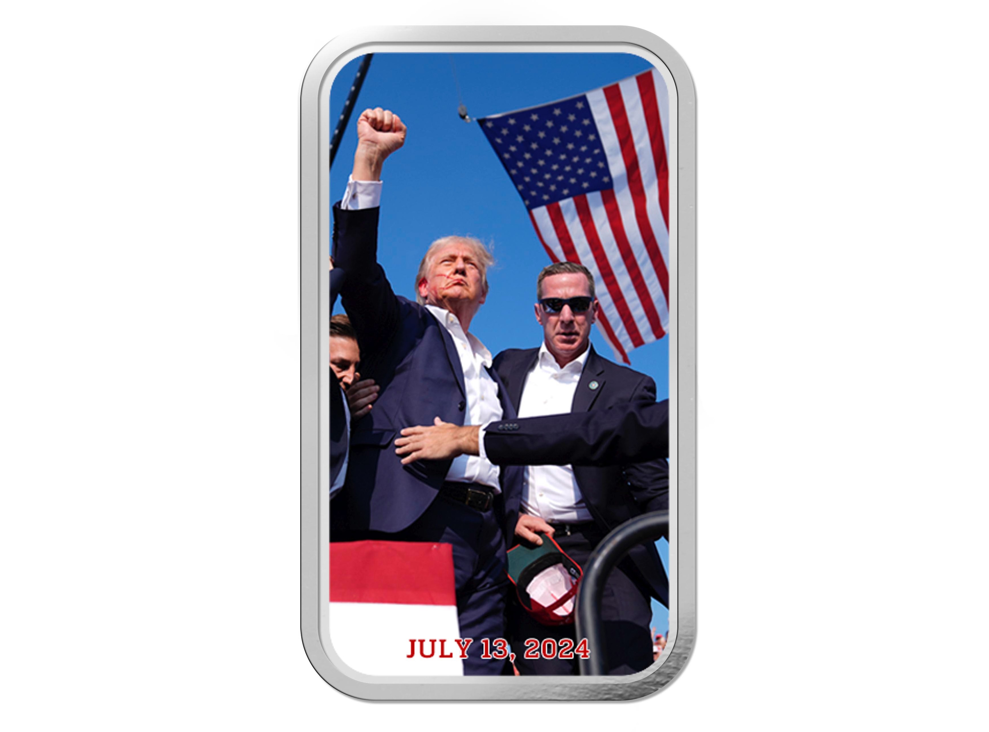 1 Ounce Silver Bar Donald Trump Fight for America