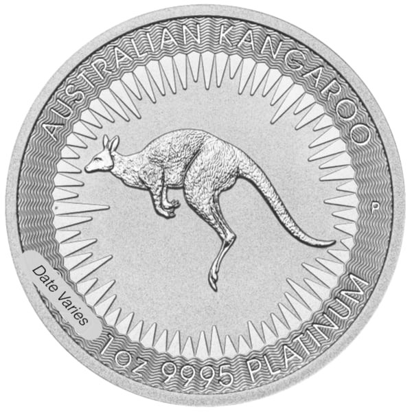 1 Ounce Platinum Australian Kangaroo (Random Year)