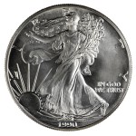 1 Ounce Silver American Eagle 1995