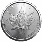 1 Ounce Silver Canadian Maple Leaf 2021