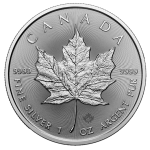 1 Ounce Silver Canadian Maple Leaf 2025