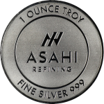 1 Ounce Silver Asahi Round