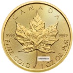 1 Ounce Gold Canadian Maple Leaf (Random Year)
