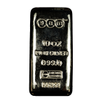 10 Ounce Silver Cast Bar SAM Precious Metals