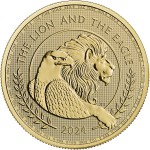 1 Ounce Gold British Lion and American Eagle 2024