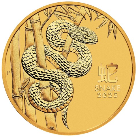 1 Ounce Gold Australian Lunar Year of the Snake 2025 (Series III)