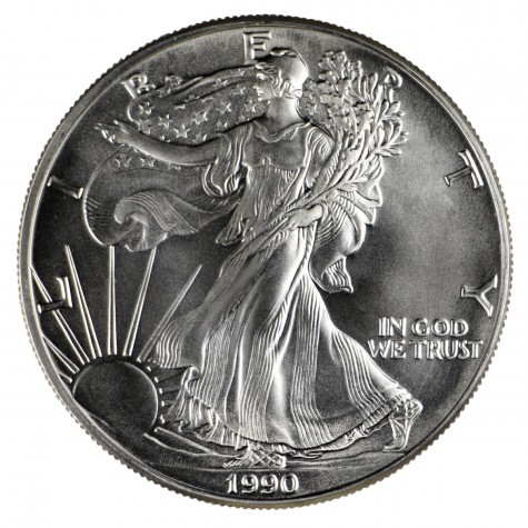 1 Ounce Silver American Eagle 1990