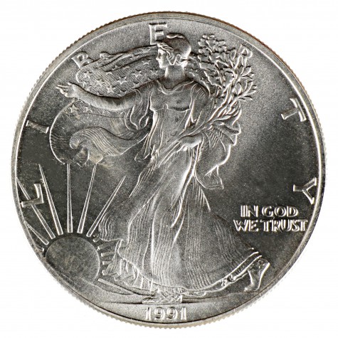 1 Ounce Silver American Eagle 1991