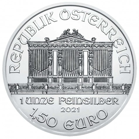 1 Ounce Silver Austrian Philharmonic 2021