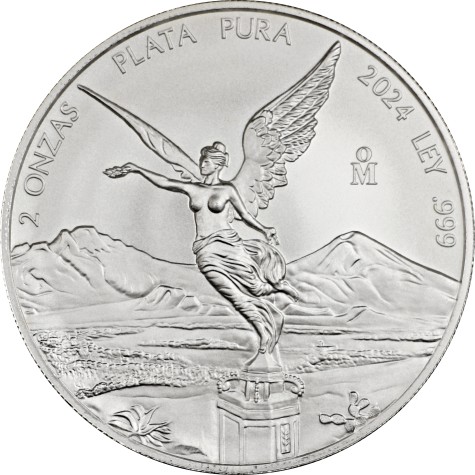 2 Ounce Mexican Silver Libertad 2024