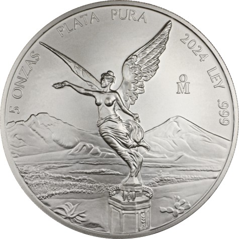 5 Ounce Mexican Silver Libertad 2024