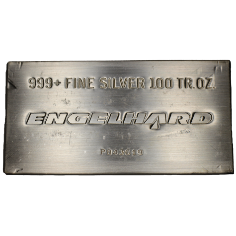 100 Ounce Engelhard Silver Bar