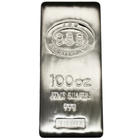 100 Ounce JBR Silver Bar