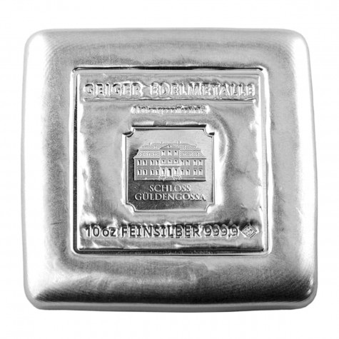 10 Ounce Geiger Mint Silver Bar