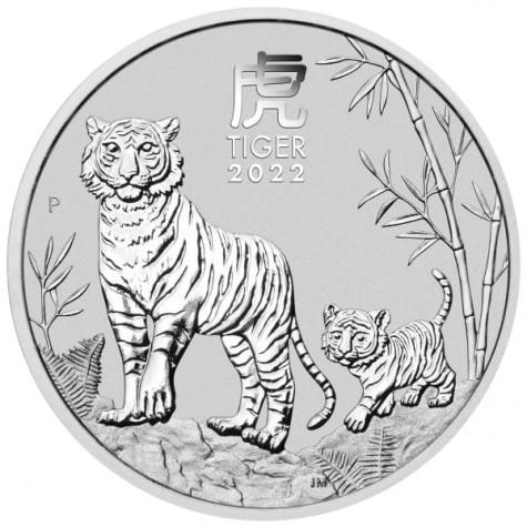 1 Ounce Silver Australian Lunar Tiger 2022