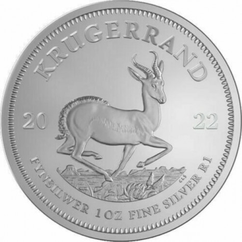 1 Ounce South African Silver Krugerrand 2022