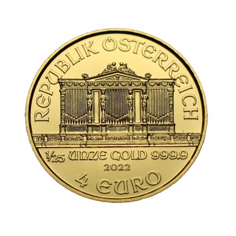 1/25 Ounce Gold Austrian Philharmonic 2022