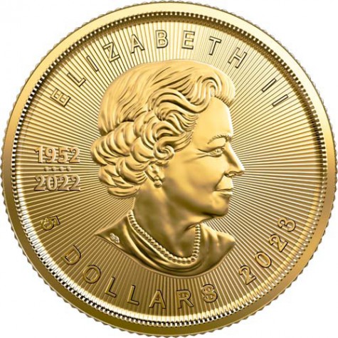 1/10 Ounce Gold Canadian Maple Leaf 2023