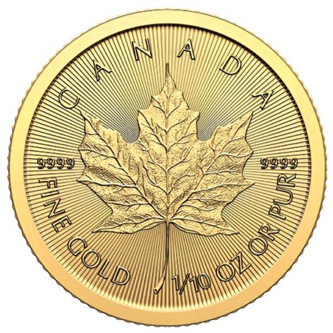 1/10 Ounce Gold Canadian Maple Leaf 2024