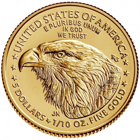 1/10 Ounce Gold American Eagle 2021 Type 2