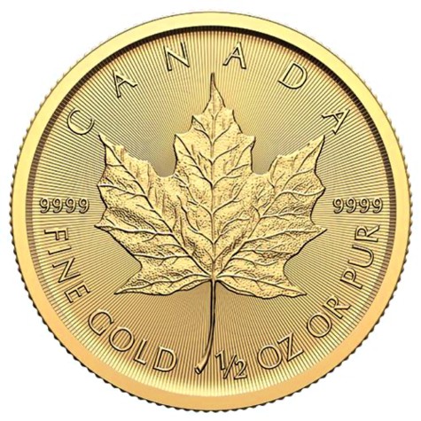 1/2 Ounce Gold Canadian Maple Leaf 2024