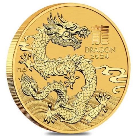 1 Ounce Gold Australian Lunar Year of the Dragon 2024 (Series III)