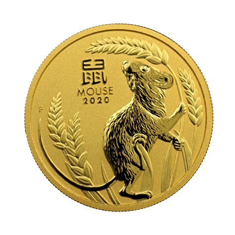 1 Ounce Gold Australian 2020 Lunar Mouse