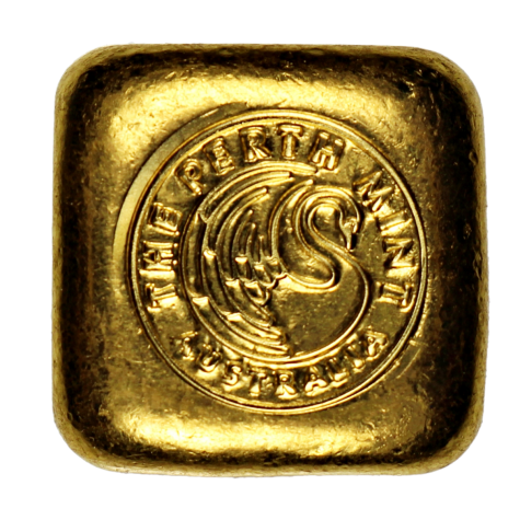 1 Ounce Gold Perth Mint Cast Button Bar