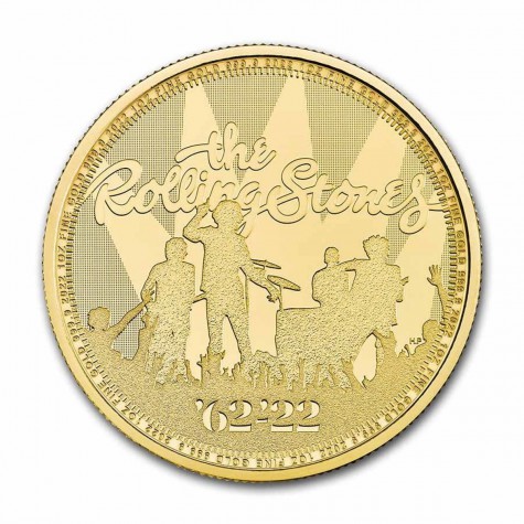 1 Ounce Gold 2022 United Kingdom Music Legends The Rolling Stones