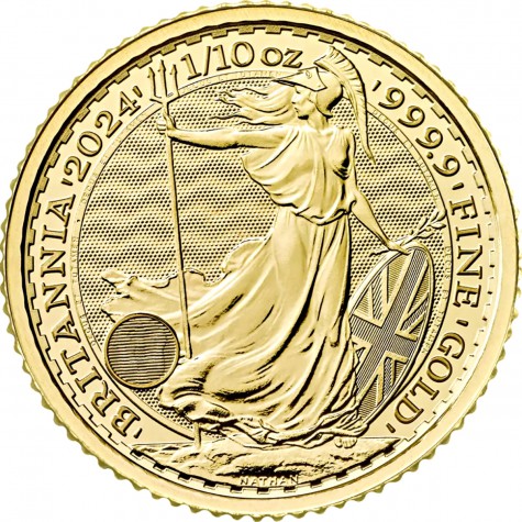 1/10 Ounce Gold Britannia 2024 King Charles III
