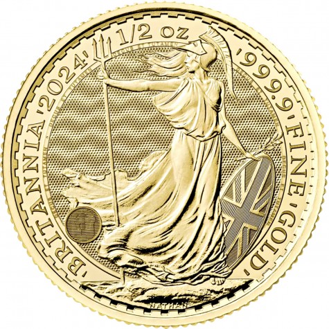 1/2 Ounce Gold Britannia 2024 King Charles III