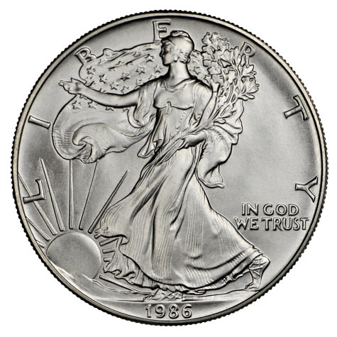 1 Ounce Silver American Eagle 1986