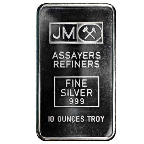 10 Ounce Silver Johnson Matthey (JM) Bar