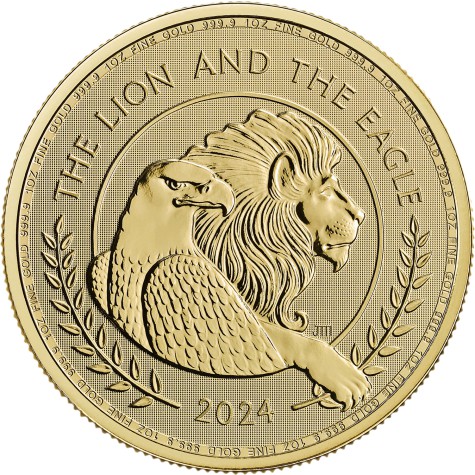 1 Ounce Gold British Lion and American Eagle 2024