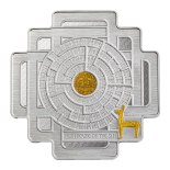 1.5 Ounce Silver Incan House Of The Sun Maze Coin Solomon Islands $4 2022