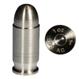 1 Ounce Silver Bullet .45 Caliber ACP
