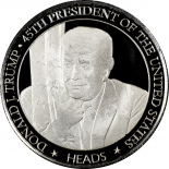 1 Ounce Fine Silver President Trump and Biden Flip Coin